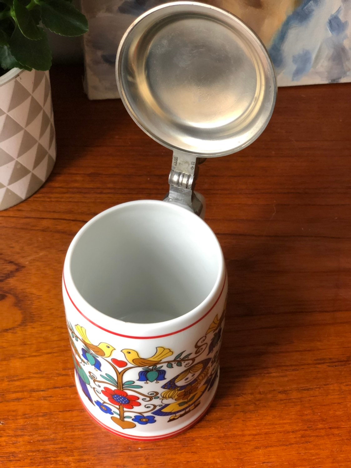 Ceramic pewter beer stein by Rastal 1974 Hohr Grenzhaisen traditional