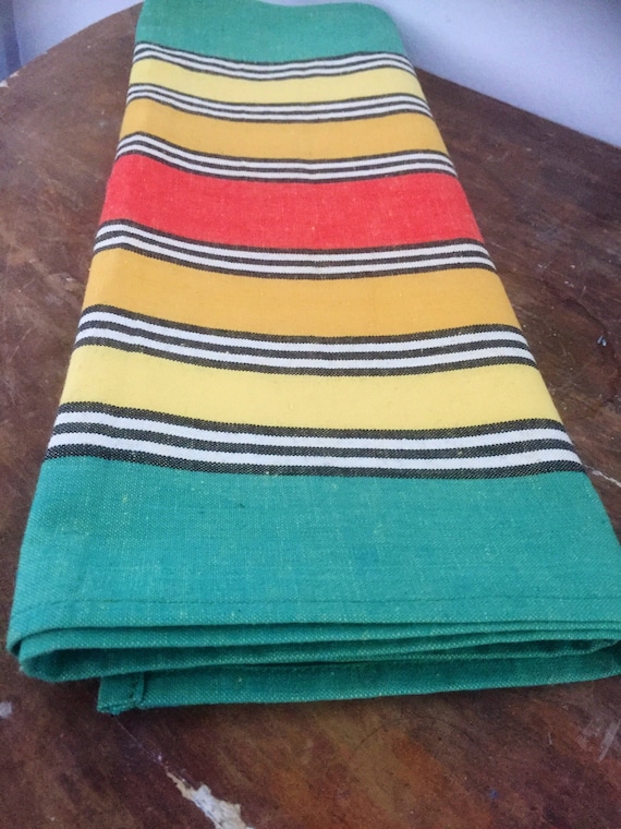 Retro Table Runner Swedish folk art cotton  traditional/boho/tablescape