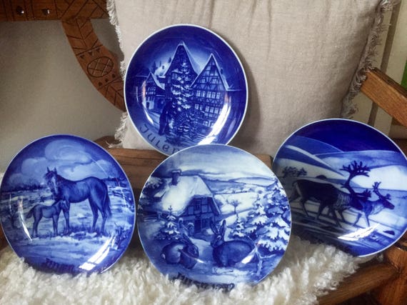 Scandinavian/German/Swedish/collectable/CHRISTMAS PLATES/ 1972, 1974, 1980, 1986/sold individually