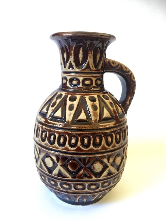 Bay/Pottery/Bodo Måns/West Germany/vase/1950s/WGP/fat lava