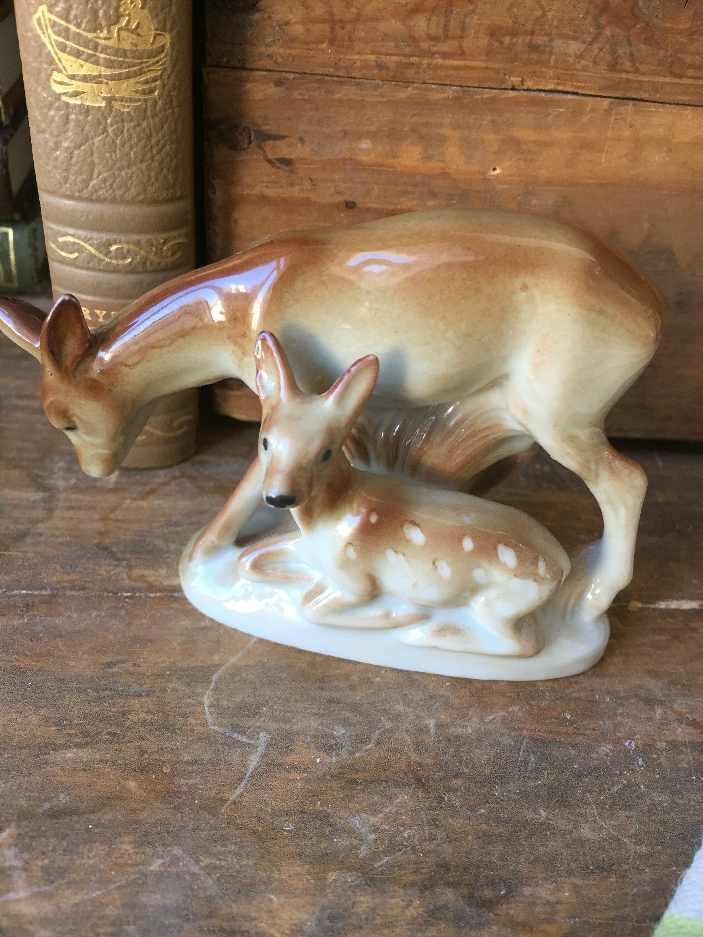 deer /figurines/1950s/perfect condition/pair/Germany/midcentury /kitch