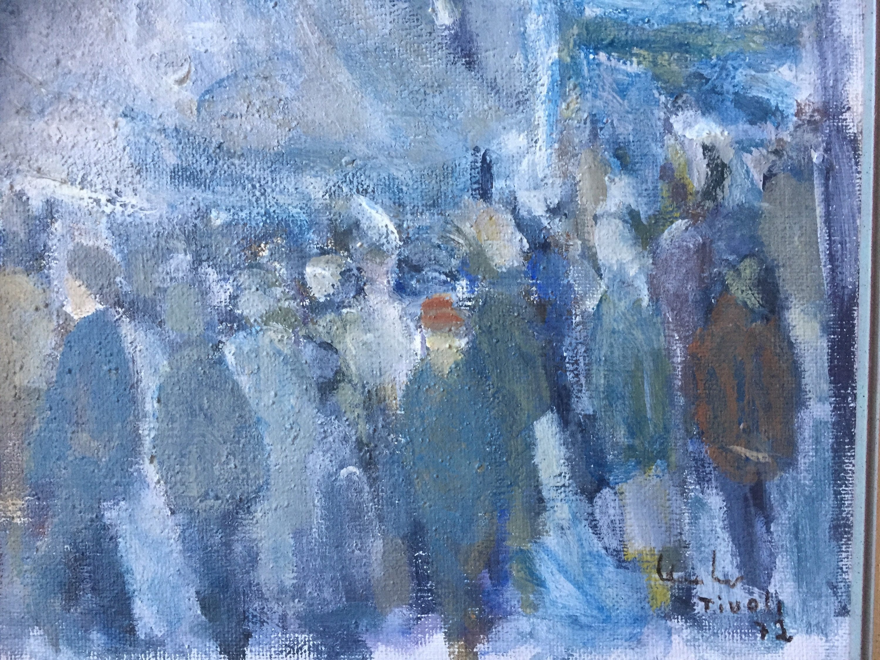 Scandinavian art Danish original oil painting by Kai Christensen signed