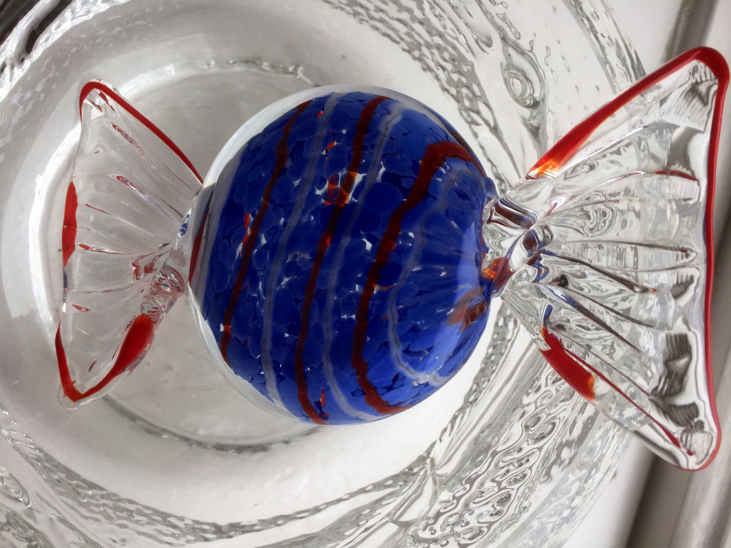 XL/Murano/wrapped hard candy/glass figurine/made in Italy/paper weight