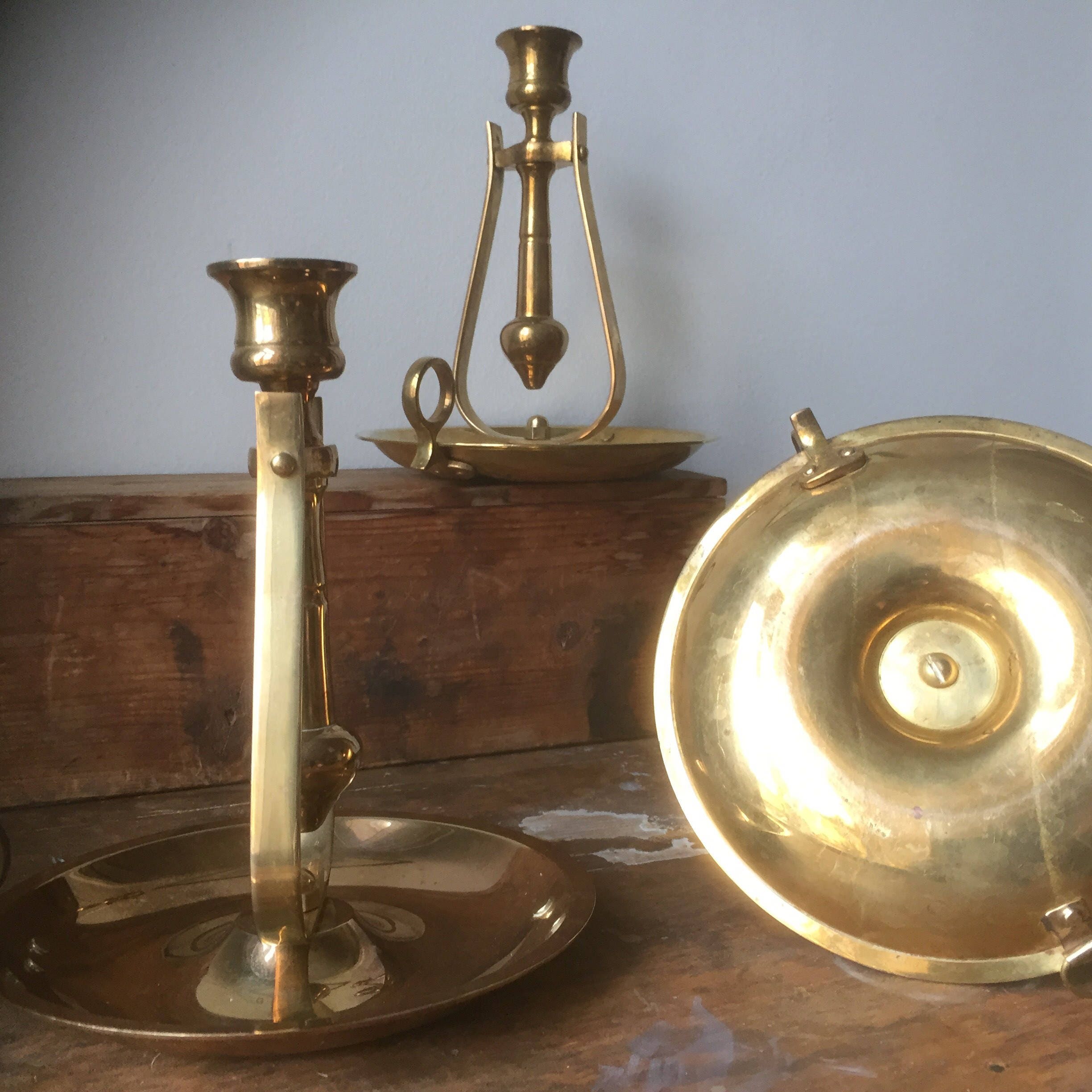 Ship brass candle holders/sconces /brass/candle stick/Sailor Hollywood