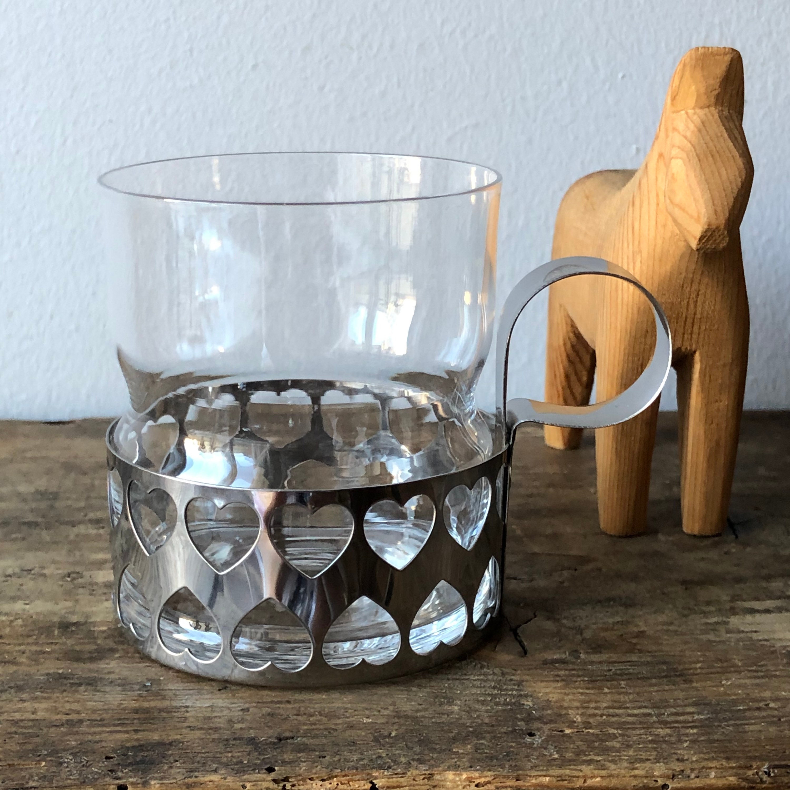 Set of 9 glasses Scandinavian SWEDISH hot beverage glasses glögg