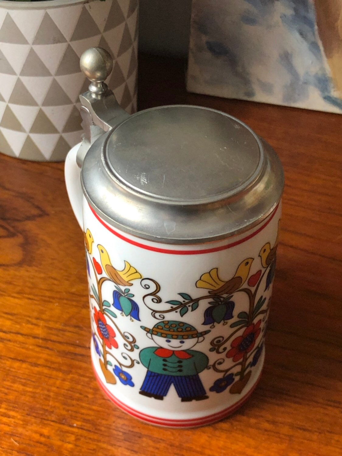 Ceramic pewter beer stein by Rastal 1974 Hohr Grenzhaisen traditional