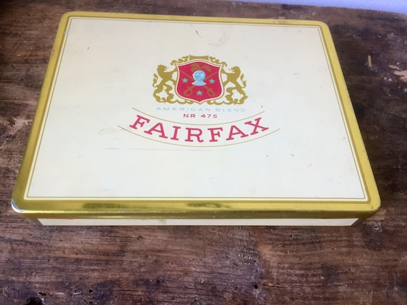 Fairfax/cigarette tin/tin box/cigarette/mint/NR 475/svenska tobakdmonopolet /tobacco