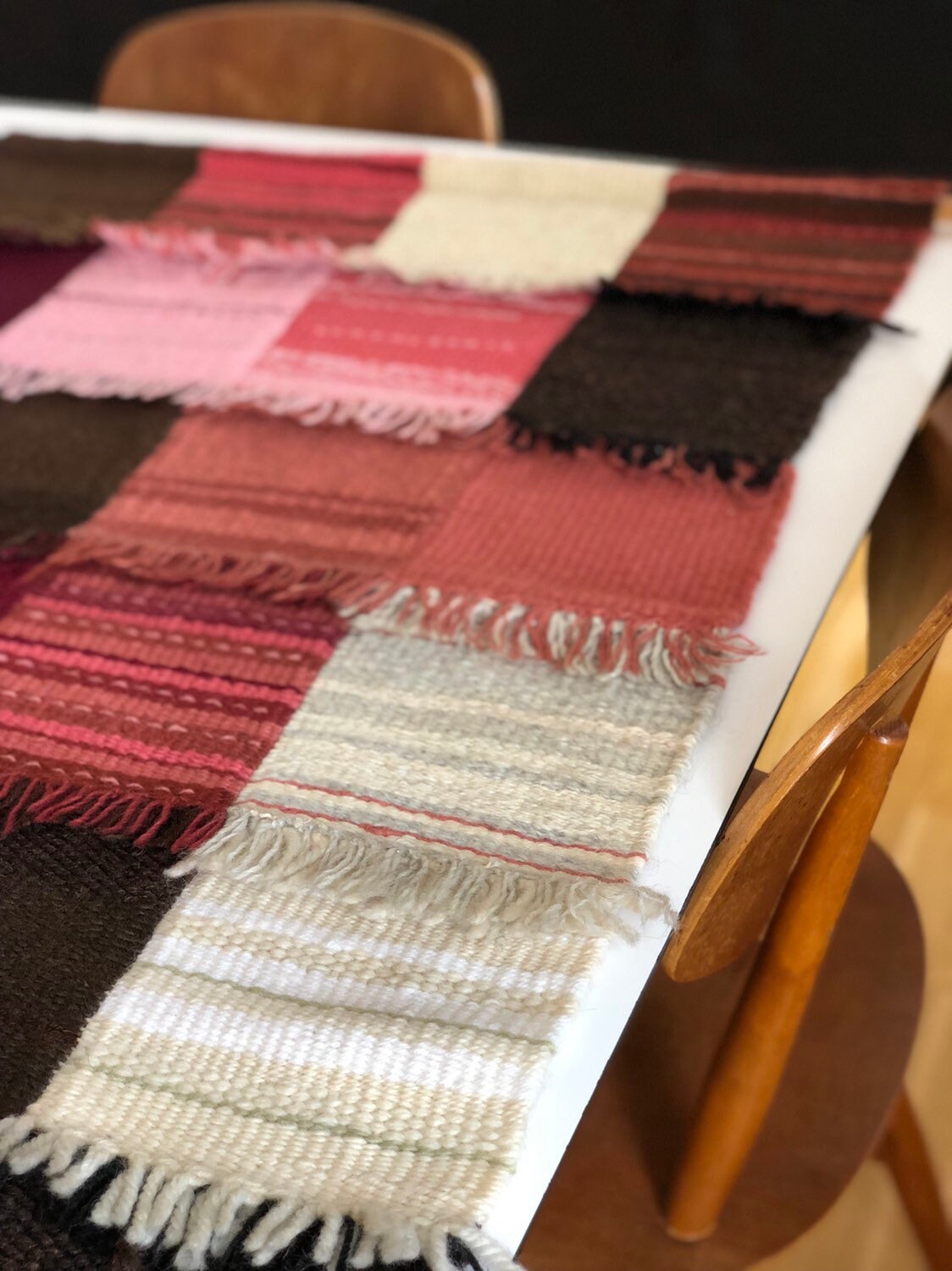 Original Scandinavian woven textil art wall hanging tapestry nordic