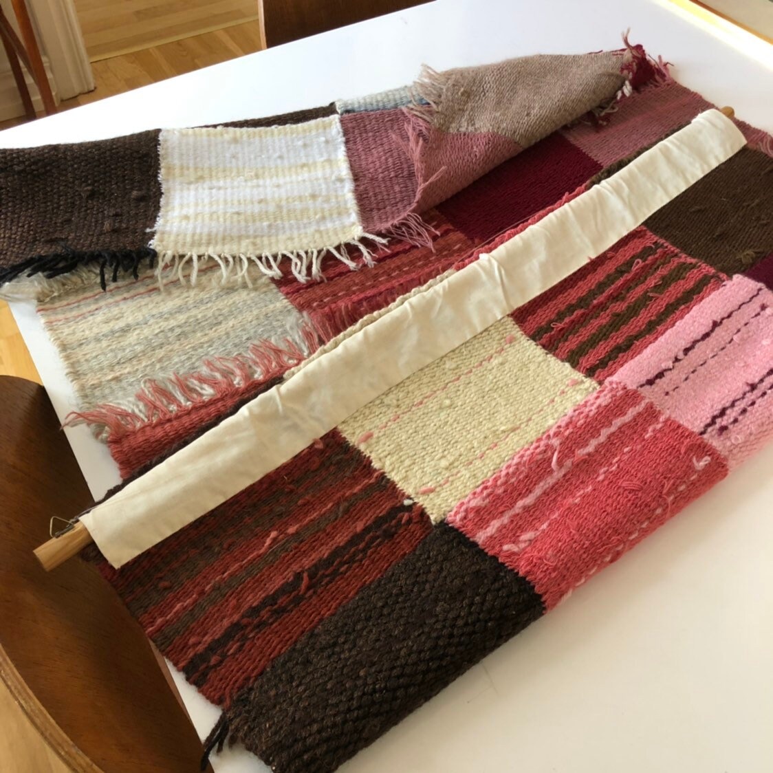 Original Scandinavian woven textil art wall hanging tapestry nordic