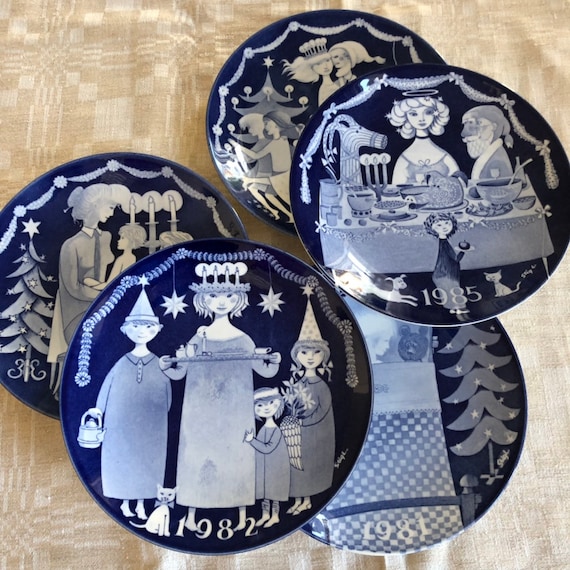 Set of 5 Gustavsberg Stig Lindberg Scandinavian/collectable