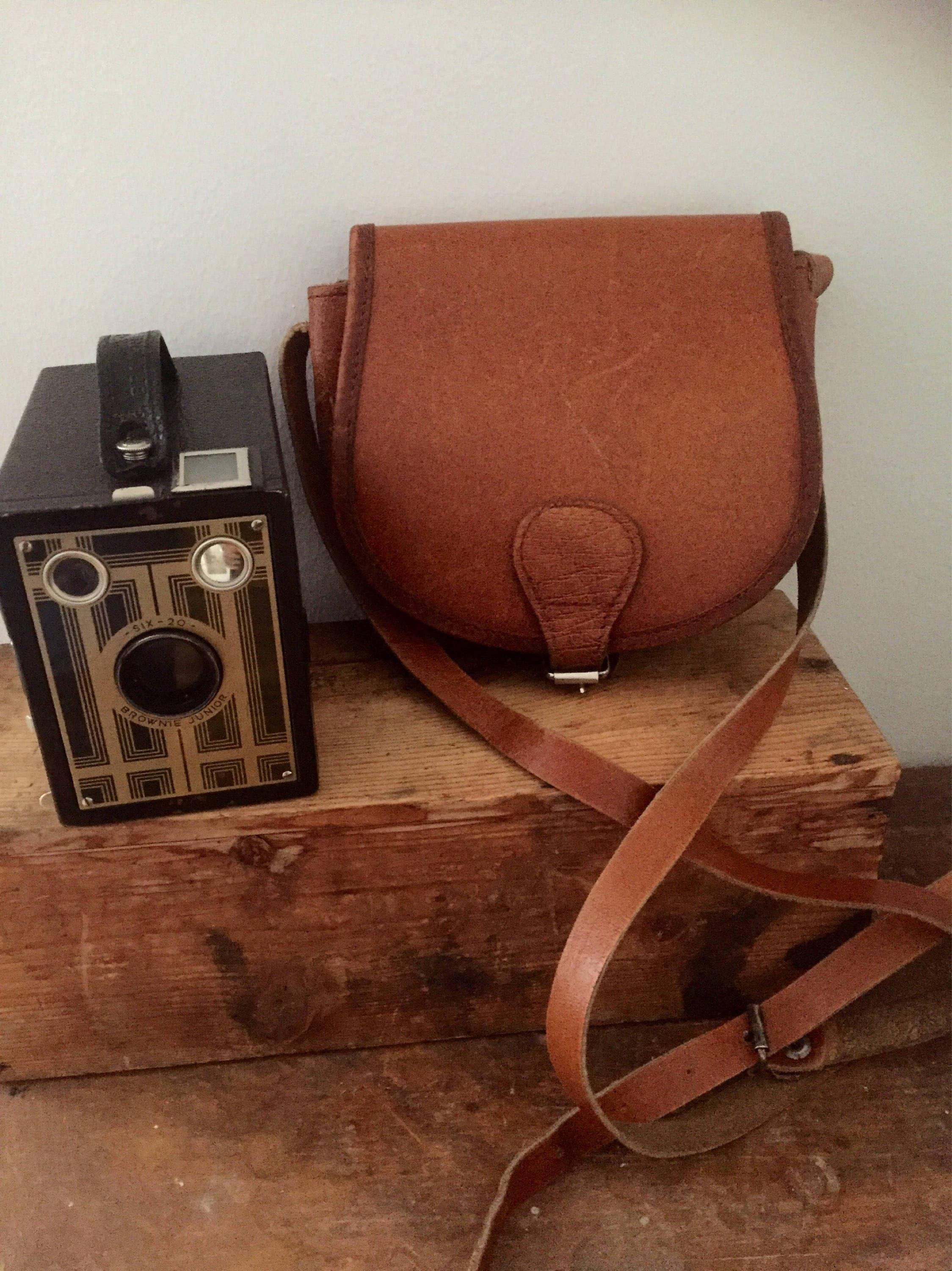 Boho brown crossbody satchel leather purse