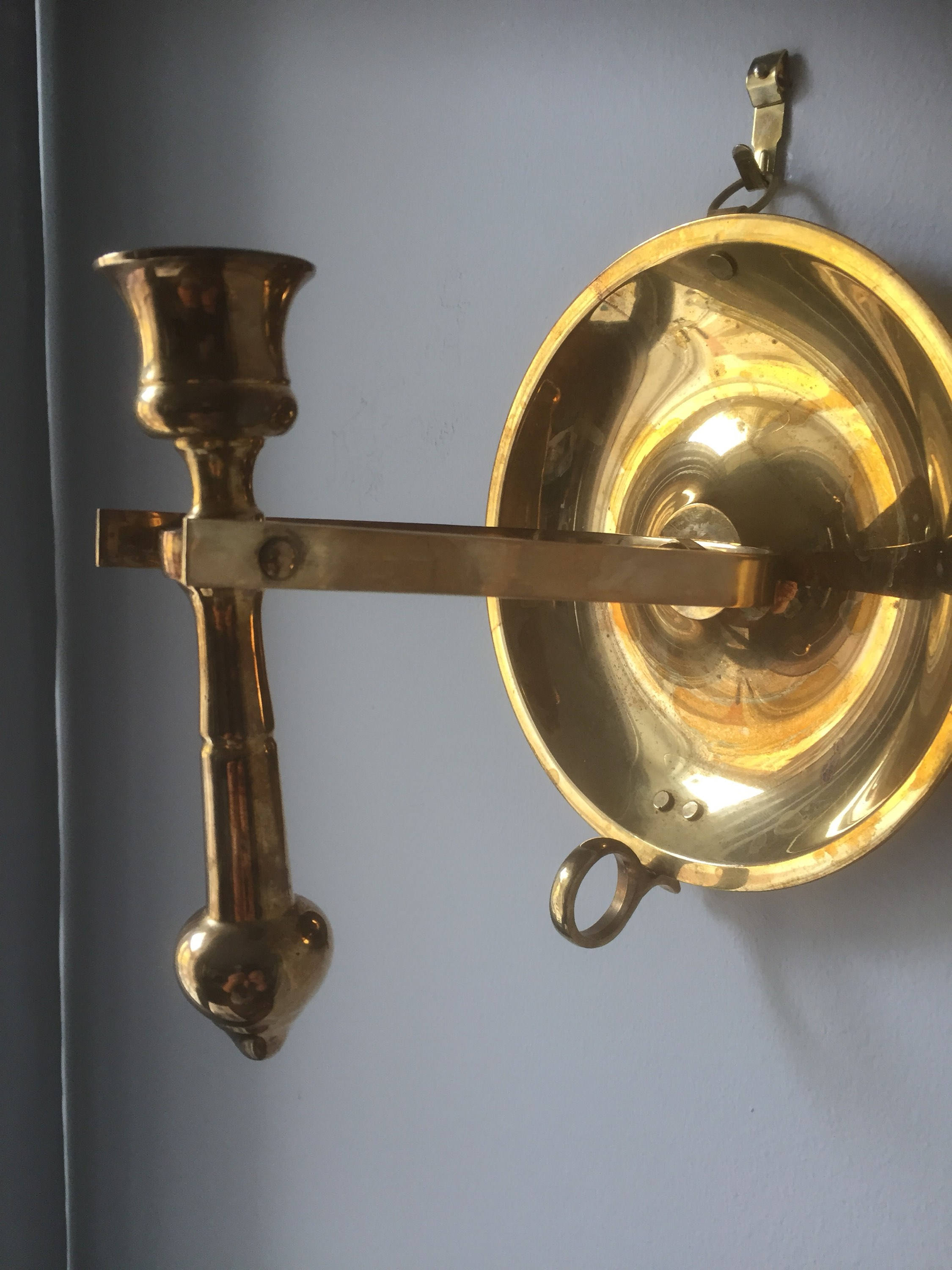 Ship brass candle holders/sconces /brass/candle stick/Sailor Hollywood
