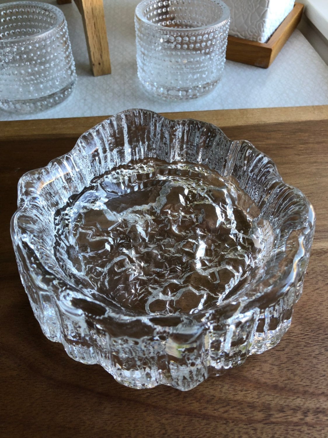 Tapio Wirkkala Iittala Finland Seita design 1976 Ice glass Finnish