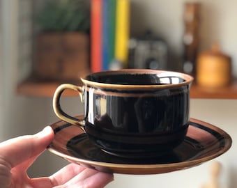Taza de té Rorstrand Y salsa/sueco de la ciudad, diseñado por Carl-Harry Smalhane