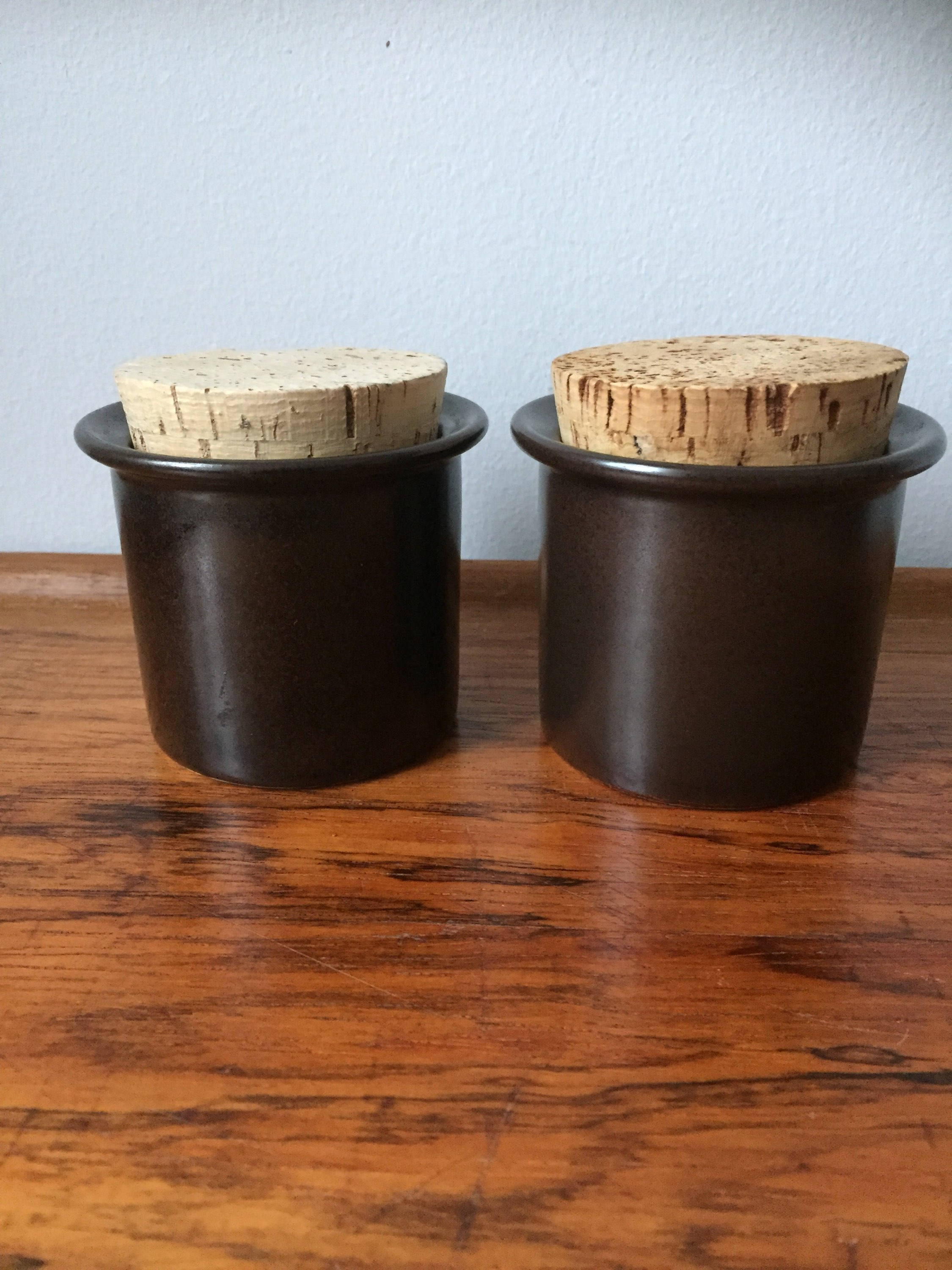 Pair Stig lindberg /Jars /Mustard Pot / Mustard Jar/ Pottery