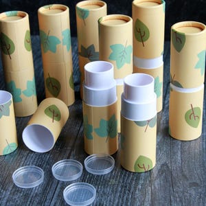 Twist Up Paper Tube: Deodorant/Lip Balm Container (0.7oz/20g)