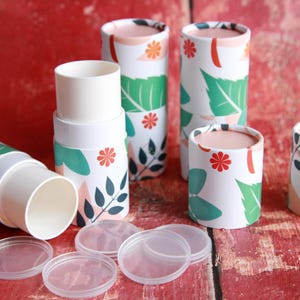 Tube déodorant Twist Up | 1,76 oz (50 g) | Tube de déodorant vide | Emballage en papier cosmétique