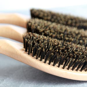 Beechwood 360 Wave Brush: Black Boar Bristles for Hair, Beard & Pet Grooming