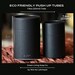 2pcs Eco Tubes 7.6oz (224ml) - Black Paper Cardboard Cosmetics Container Tube | for lotion bars, lip balms, beard balms, deodorant 