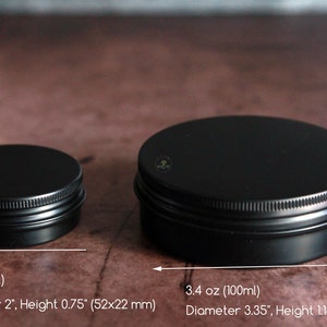 x2 Aluminum Storage Tins Screw Top EPE Lined Cap Food Safe 5 Varieties Fast Shipping image 6