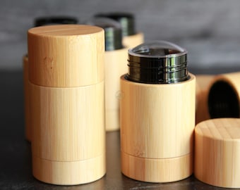 Bamboo Twist-Up Deodorant Tube: Eco-Friendly Cosmetic Packaging (1.76 oz / 50g)