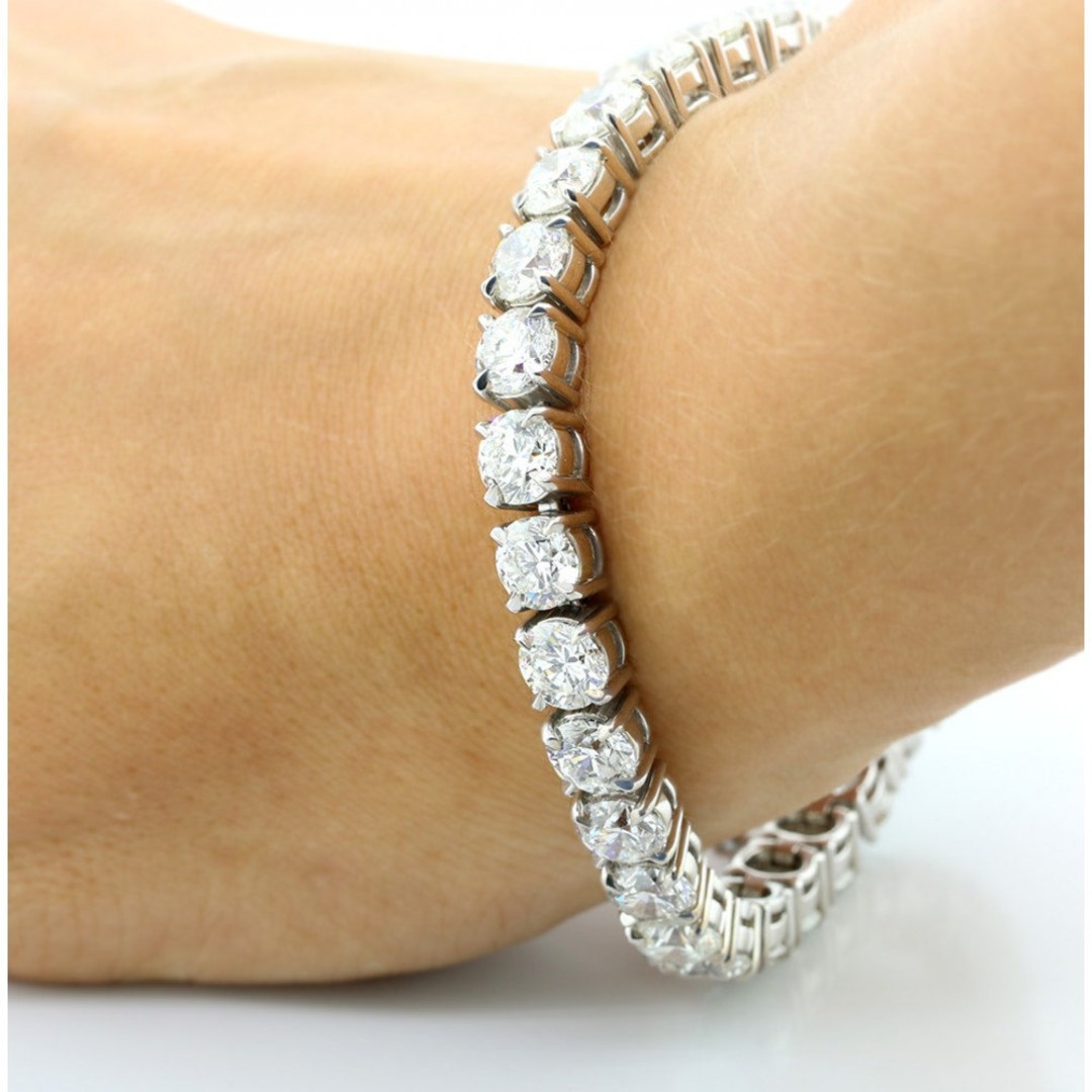13.88cts Forever Brilliant® Moissanite Charles & Colvard Tennis ...