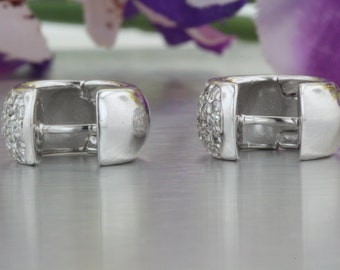 Orecchini Crivelli Intreccio con Diamanti oro bianco – Gioielleria