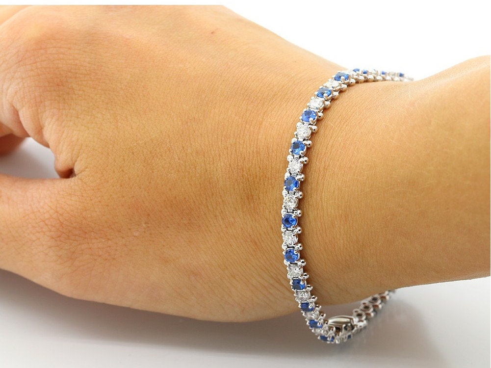ブレスレット Tennis Bracelet [SIZE.1] 14k White Gold Lab Grown Diamonds Emerald Cut Tennis
