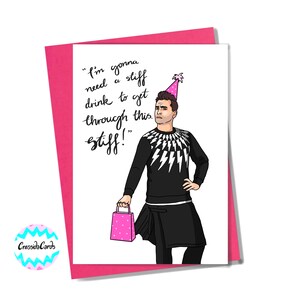 Carte d'anniversaire David Rose de Schitt's Creek avec citation