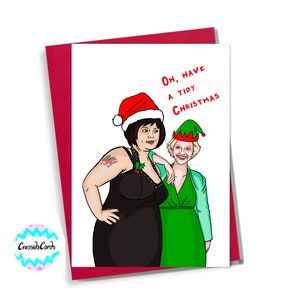 Nessa e Stacey dalla cartolina di Natale "Gavin e Stacey".