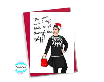 Schitt S Creek Christmas Quotes David Rose From Schitt's Creek Christmas Card With Quote | Etsy