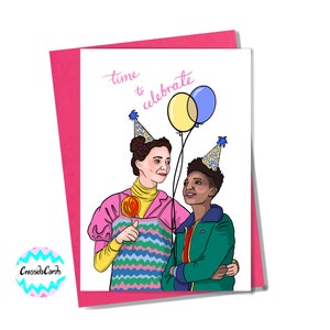 Ola and Lily from &#39;Sex Education&#39; Birthday Card