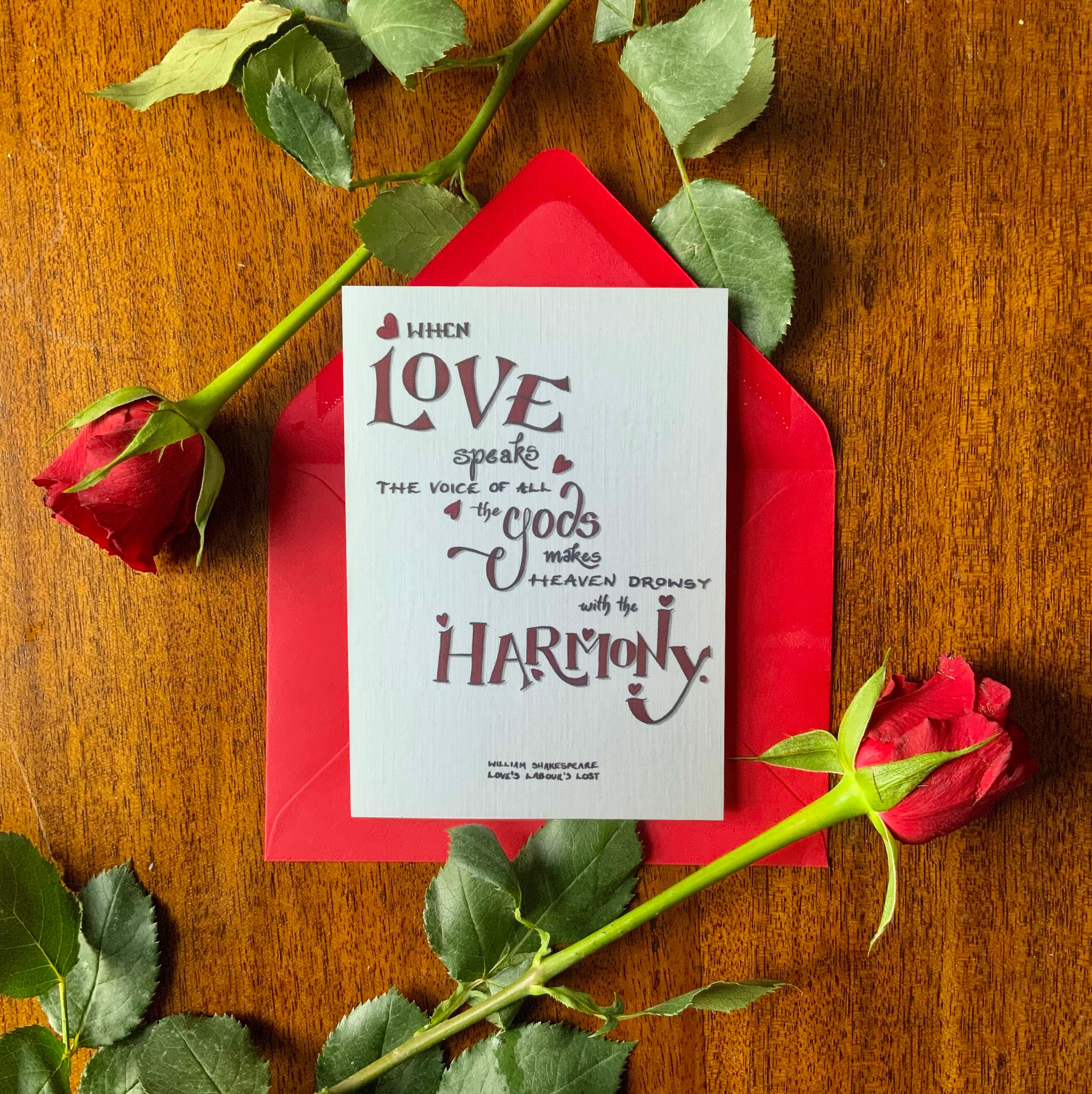 William Shakespeare Quote Anniversary Card Etsy UK