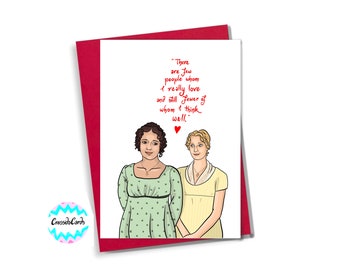 Jane and Elizabeth Bennet from 'Pride and Prejudice' BBC Card