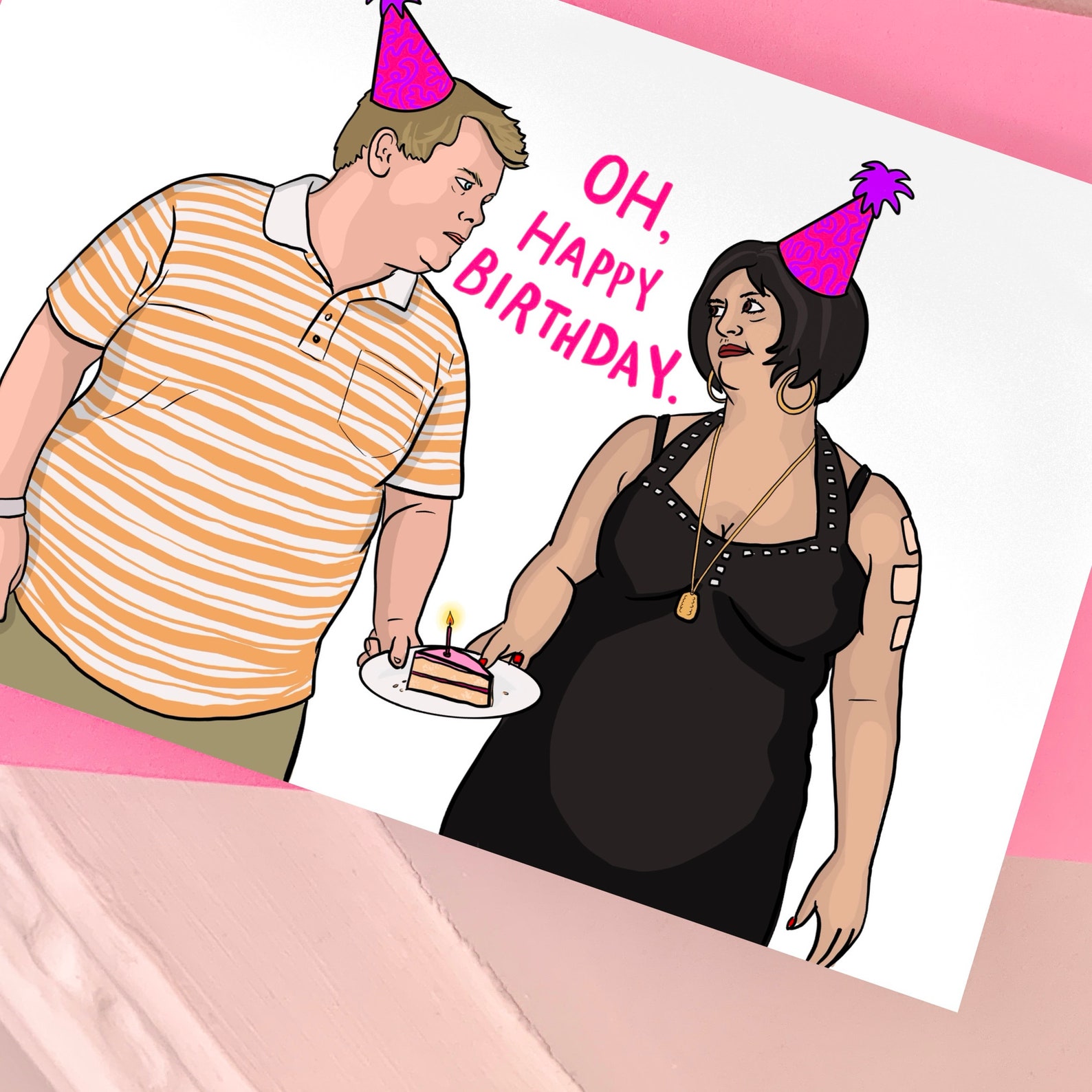 Nessa and Smithy from 'Gavin and Stacey' Birthday Card Etsy