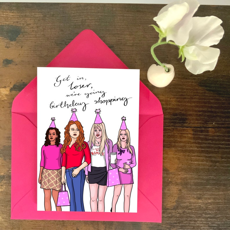 Mean Girls Birthday Card With Quote | Etsy
