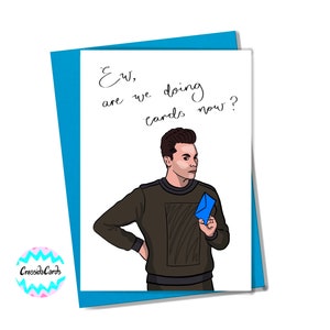 Tarjeta de cumpleaños con cita de David Rose de Schitt's Creek