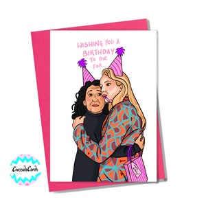 Biglietto di auguri per il compleanno di Eve e Villanelle da "Killing Eve"