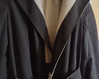 Etienne Aigner Vintage Coat,reversible Trench Coat,black