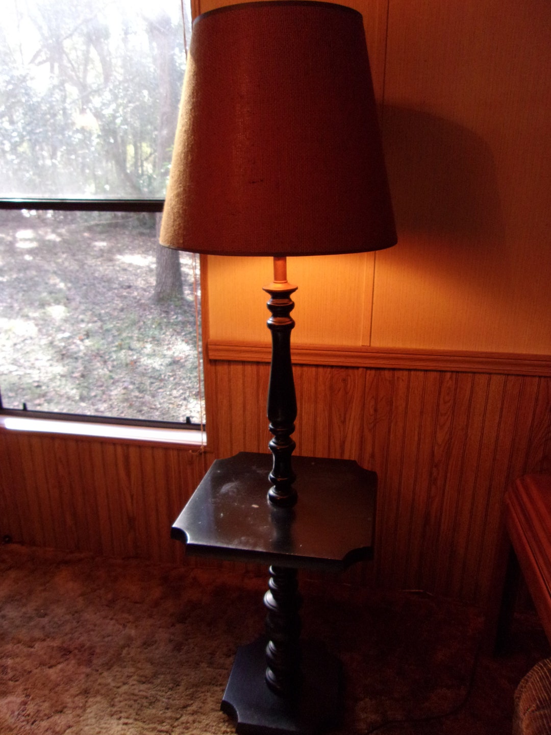 Assembled resin table lamp tan outlet