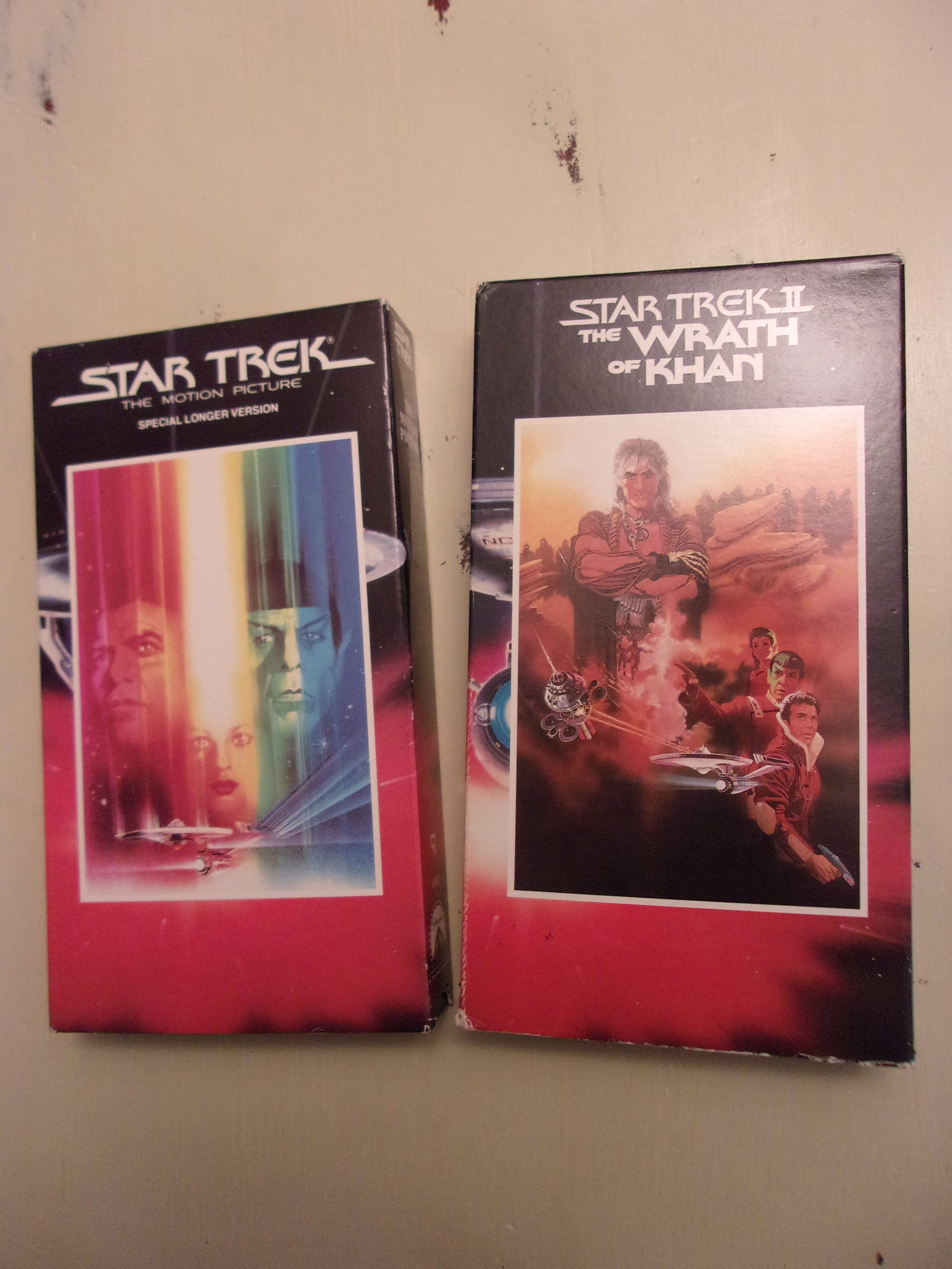Star Trek VHS Tapes,the Motion Picture,the Wrath of Khan,the Search for