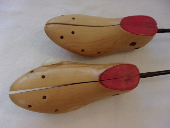 two vintage shoe stretchers,wood and metal,Cadill… - image 2