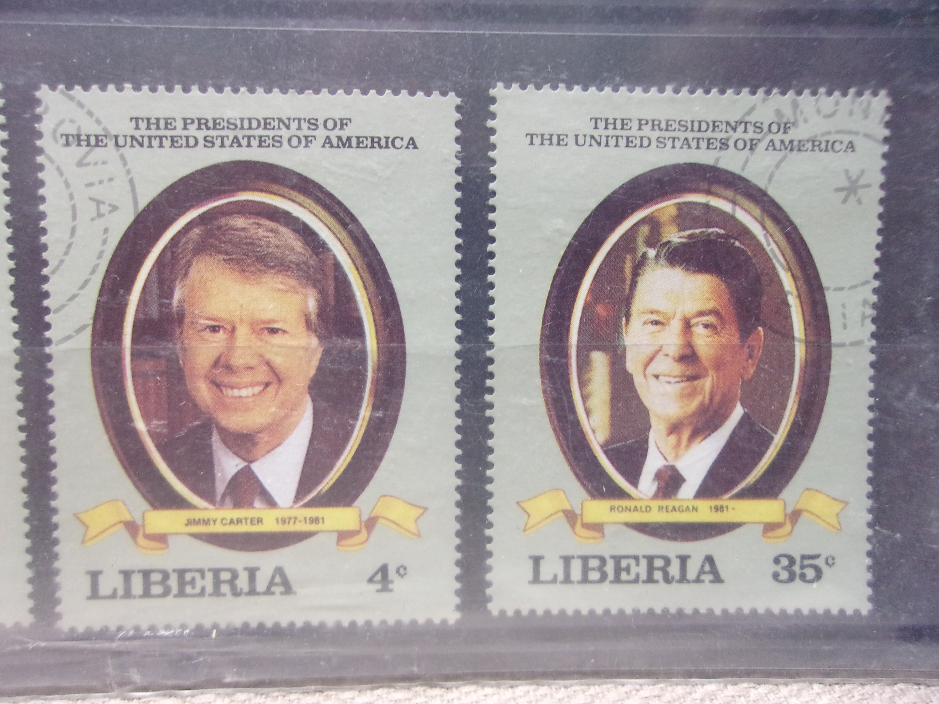 1929-1989年アメリカ合衆国大統領、切手10枚セット、リベリア