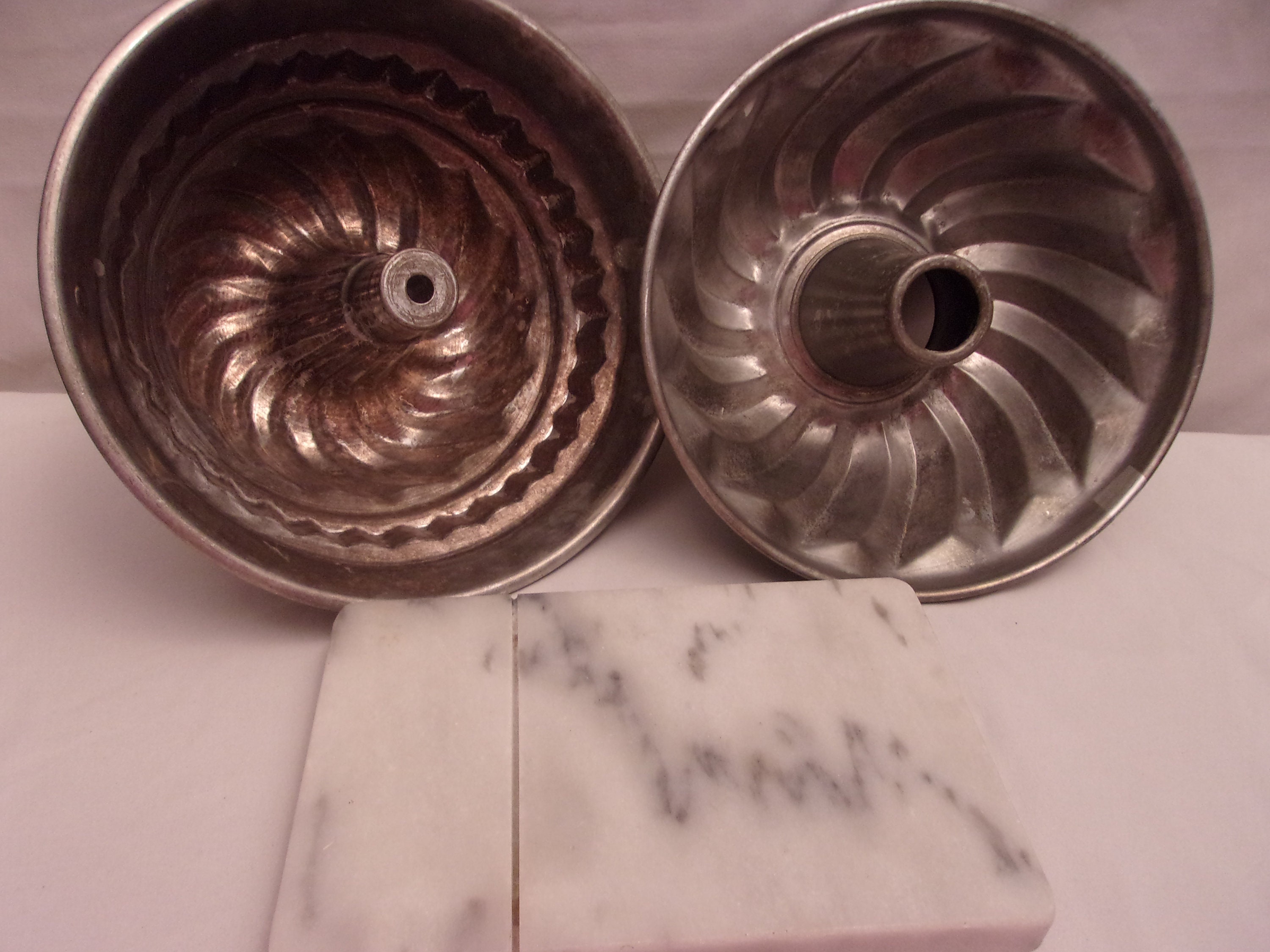 Kugelhopf Bundt Pan,aluminum Tube Pan,cake Pan,jello Mold,set of 2,made