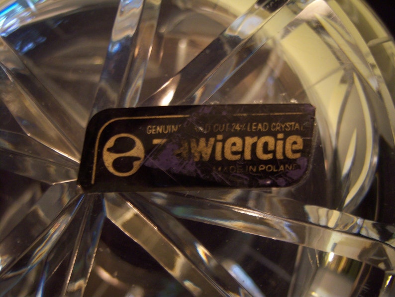 Zawiercie Crystal Bowl/made in Poland/genuine 24 Lead Etsy