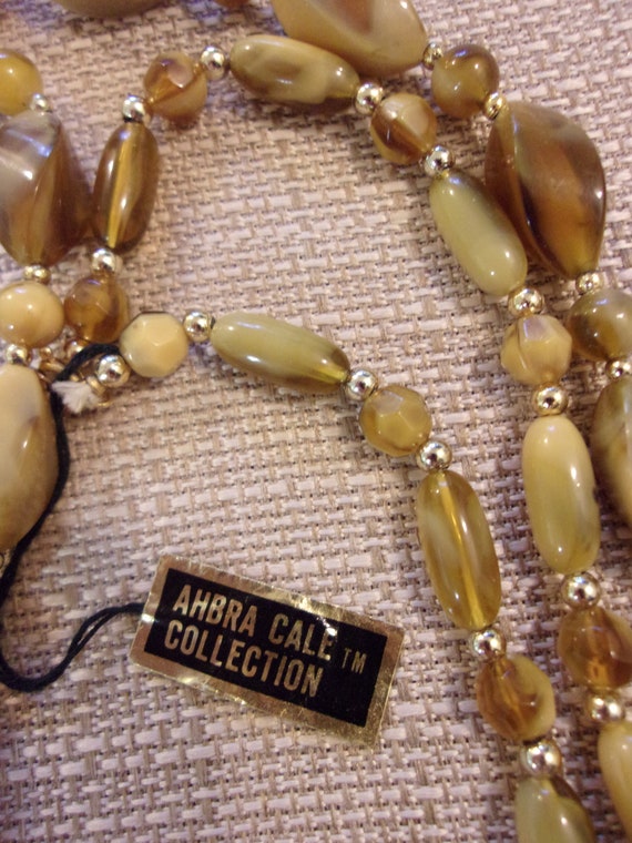 Genuine Lucite Necklaces lot of 2 Necklaces ahbra Cale Collection