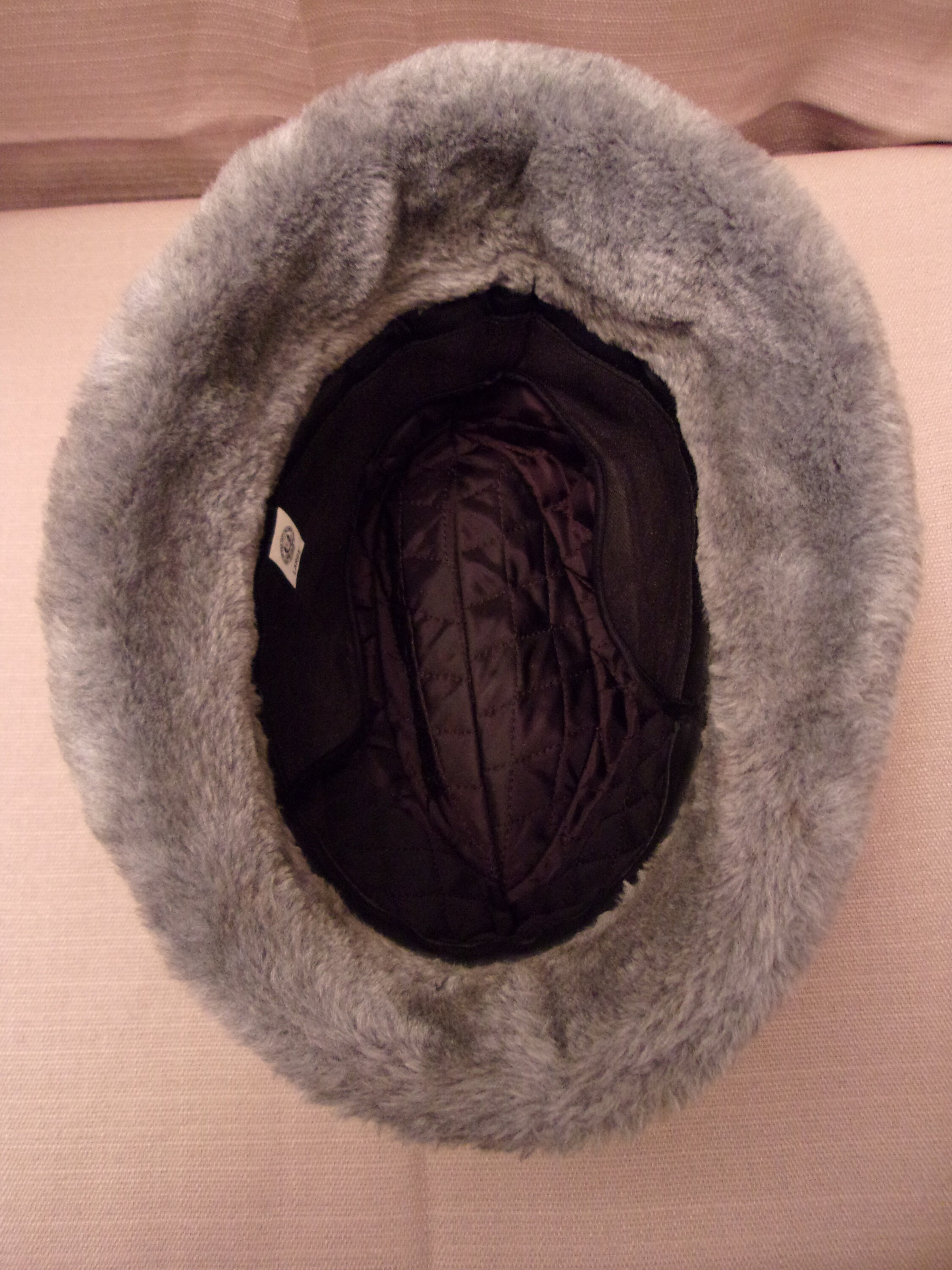 United Hatters Cap & Millinery,union Made,large,gray Faux 