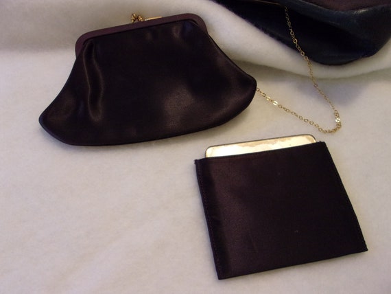 vintage Koret purse,hand needlework,gold chain ha… - image 9