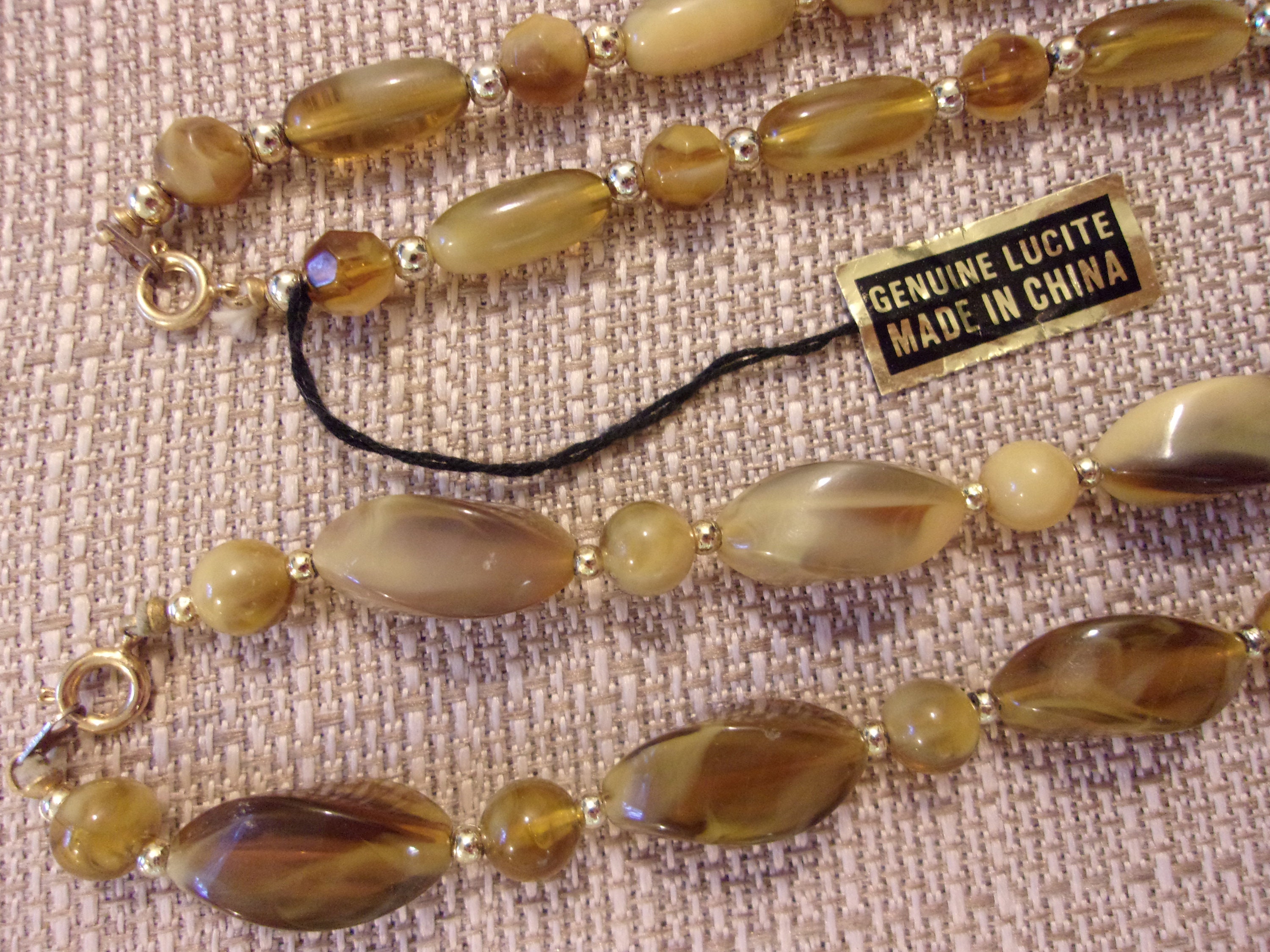 Genuine Lucite Necklaces lot of 2 Necklaces ahbra Cale Collection