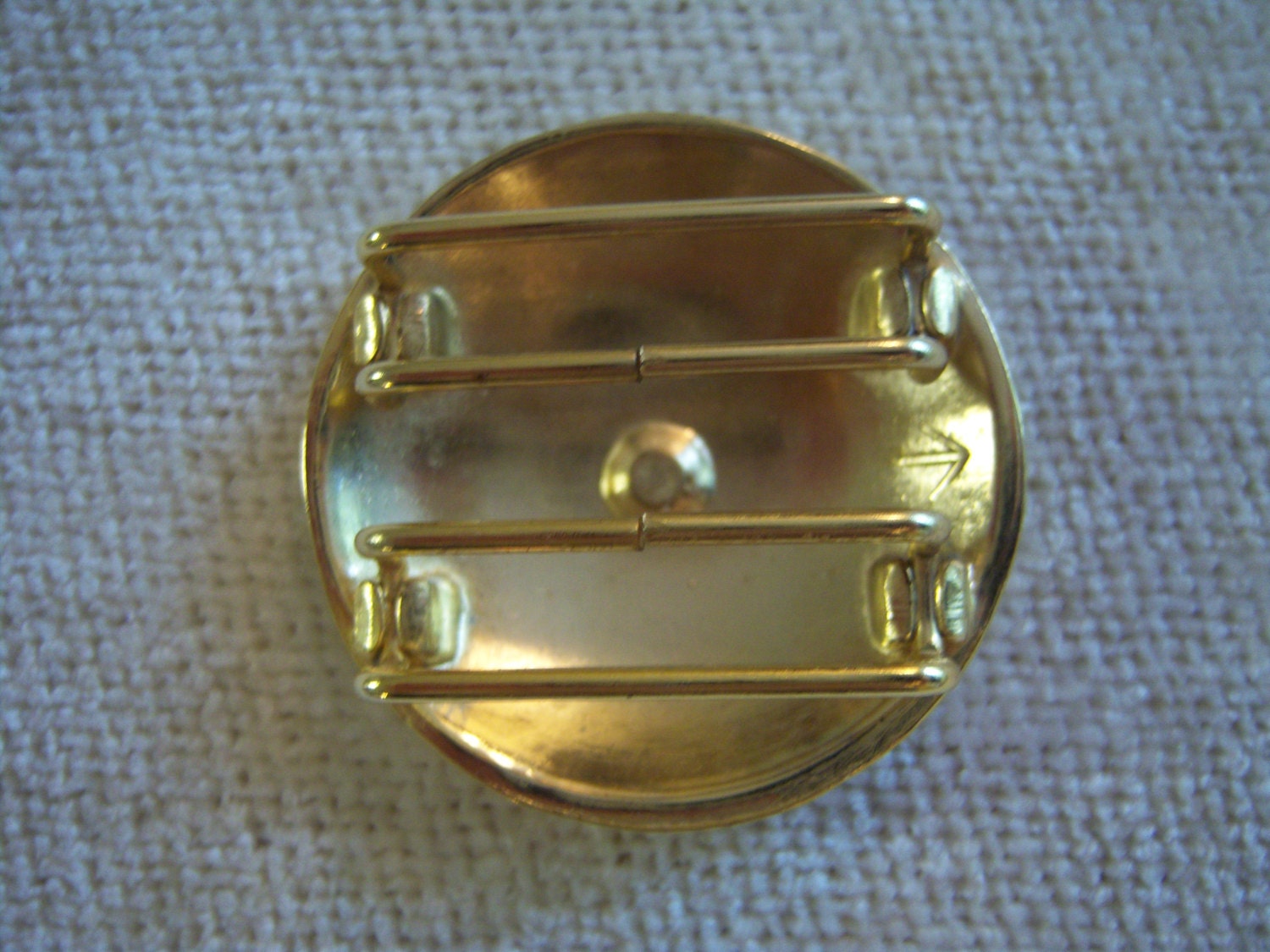 Round Belt Buckle/hammered Brass Belt Buckle/1980's Belt - Etsy
